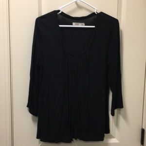 Black flowy tunic